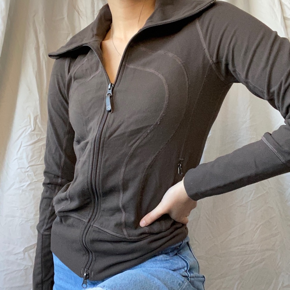 Lululemon Brown Thin Zip Up Jacket